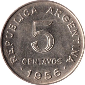 Argentinië 5 centavos 1954 - 0