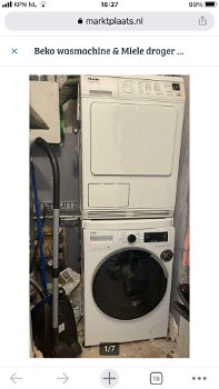 KOOPJE Beko wasmachine & Miele droger set - 0