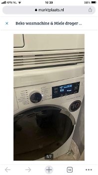 KOOPJE Beko wasmachine & Miele droger set - 1