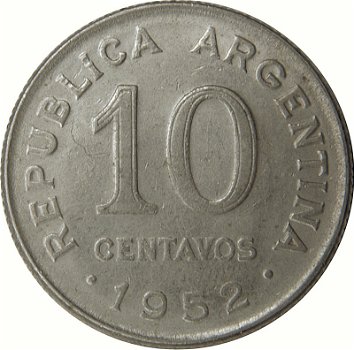 Argentinië 10 centavos 1951 - 0