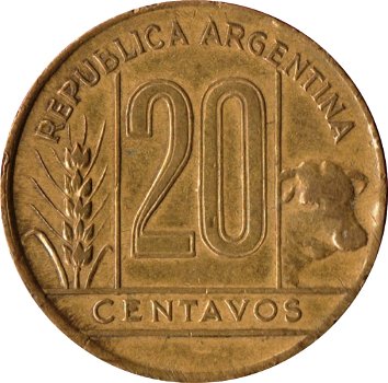 Argentinië 20 centavos 1948 - 1
