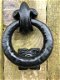 Deurklopper ijzer , als antieke deurklopper, rustiek , zwart - 1 - Thumbnail