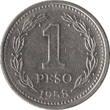 Argentinië 1 peso 1959  