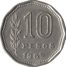 Argentinië 1 peso 1965