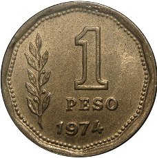 Argentinië 1 peso 1975