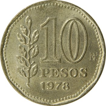 Argentinië 10 pesos 1976 - 0