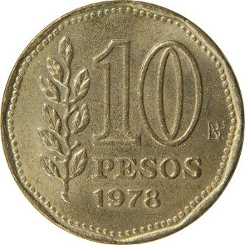 Argentinië 10 pesos 1977 - 0