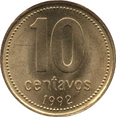 Argentinië 10 centavos 1992