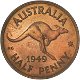 Australië 0,5 penny 1949 met stip ( Perth) - 0 - Thumbnail