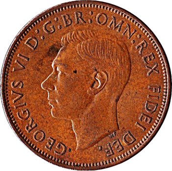 Australië 1 penny 1944 Melbourne - 1