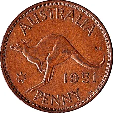 Australië 1 penny 1952 Melbourne  