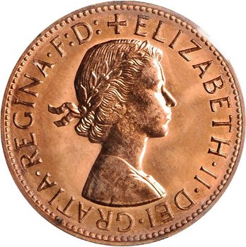 Australië 1 penny 1955 Melbourne - 1