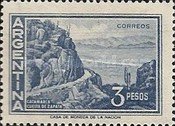 727 argentinië 3 pesos 1959 conditie: gestempeld - 0