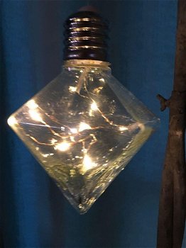 LED hanglamp glas, hangend model, prachtig sfeervol - 1