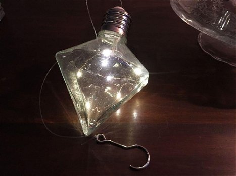 LED hanglamp glas, hangend model, prachtig sfeervol - 3