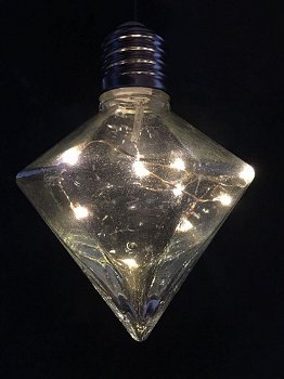 LED hanglamp glas, hangend model, prachtig sfeervol - 5