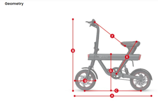 DYU V1 Electric Moped Bike 12 inch 36V 10Ah 25km/h 240W - 6