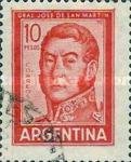 893 argentinië 10 pesos  1965 conditie: gestempeld   