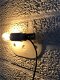 Mooie strakke wandlamp in wit terracotta steen, klassiek - 2 - Thumbnail