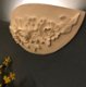 Mooie strakke wandlamp in wit terracotta steen, klassiek - 4 - Thumbnail