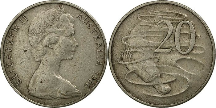 Australië 20 cents 1966 - 0