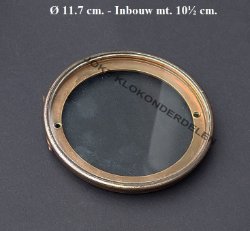 = Franse pendule achterdeur = vlak glas =45975