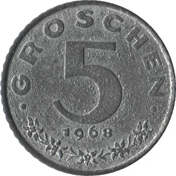 Oostenrijk 5 groschen 1950 - 0