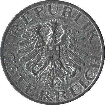 Oostenrijk 5 groschen 1950 - 1