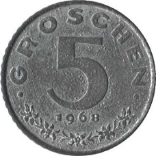 Oostenrijk 5 groschen 1951  