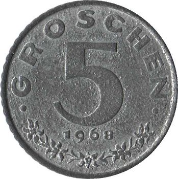 Oostenrijk 5 groschen 1955 - 0