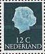 641 b Nederland 12 cent 1954 rechts ongetand conditie: gestempeld - 0 - Thumbnail