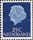 624B  Nederland 30 cent 1953 rechts ongetand. conditie: gestempeld   