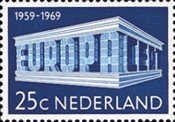 920  Nederland 25 cent 1969 conditie: gestempeld    