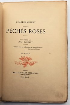 Péchés Roses. II. Les Scellés 1884 Aubert - Titelplaat 2x - 4