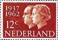 772 Nederland 12 cent 1962 conditie: gestempeld - 0