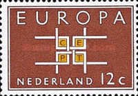 806 Nederland 12 cent 1963 conditie: gestempeld    