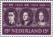 829 Nederland 15 cent 1964 conditie: gestempeld    