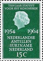 835 Nederland 15 cent 1964 conditie: gestempeld   