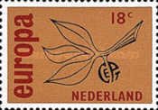 848 Nederland 18 cent 1965 conditie: gestempeld    