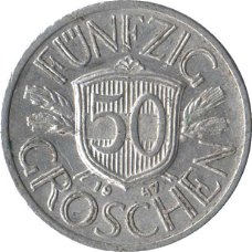 Oostenrijk 50 groschen 1955