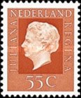 1064B Nederland 55 cent 1976 rechts ongetand conditie: gestempeld - 0