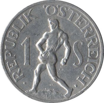 Oostenrijk 1 schilling 1947 - 1