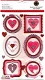 NIEUW Frame Heart 3D Chipboard Stickers van Martha Stewart - 0 - Thumbnail