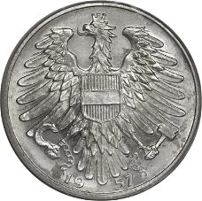 Oostenrijk 5 schilling  1952