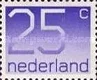 1067A Nederland 25 cent 1976. onder en boven ongetand. conditie: gestempeld - 0 - Thumbnail