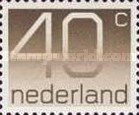 1068A Nederland 40 cent 1976. onder en boven ongetand. conditie: gestempeld - 0