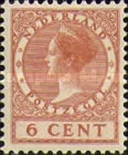 152 Nederland 6 cent 1924. conditie: gestempeld   