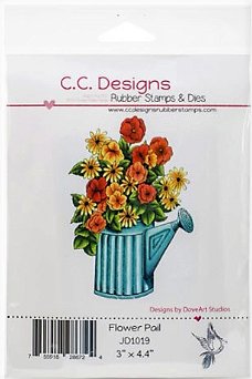 NIEUW GROTE cling stempel Flower Pall van C.C. Designs