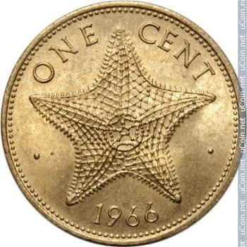 bahamas 1 cent 1966 conditie: circulatie munt - 0