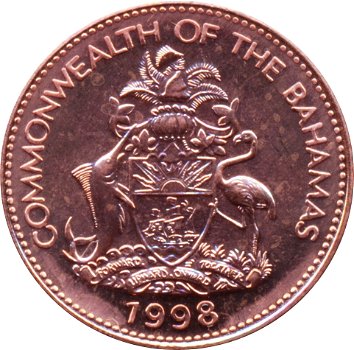 Bahamas 1 cent 1985 conditie: circulatiemunt - 0